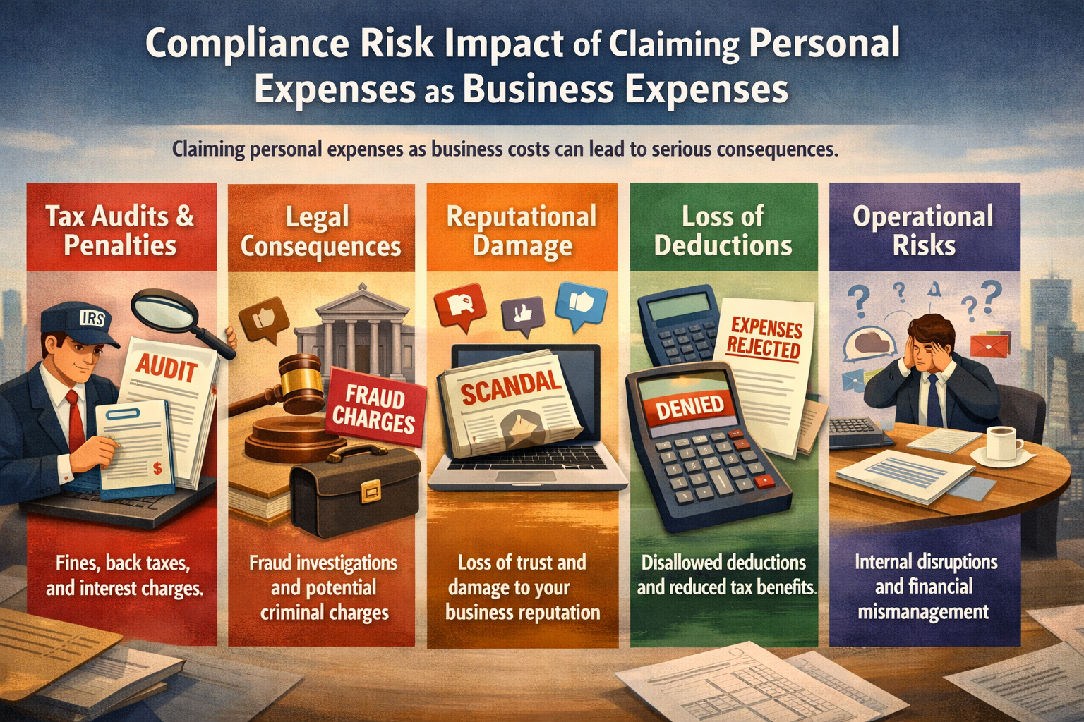 Compliance Risk Impact of Personal Expenses Claimed as Business Expenses